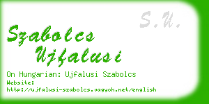 szabolcs ujfalusi business card